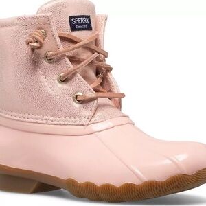 Sperry Kids Pink Duck Boots